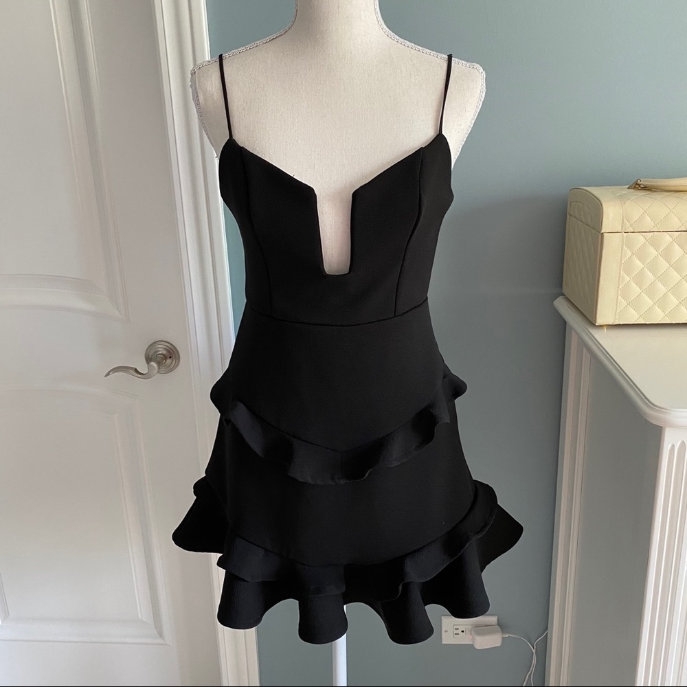 Hello Molly “Out of the Dark” Black Mini Dress - Picture 1 of 7